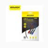 AWEI CL-971-P METAL FAST DATA CABLE/Τριπλό Καλώδιο Ταχείας Φόρτισης1.25m